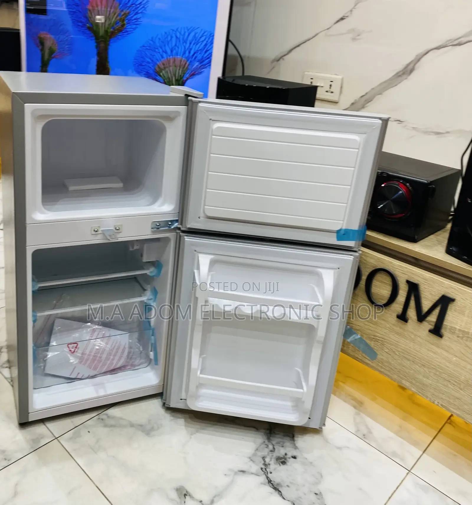 Shop Adorable Nasco Nasf2-13 2 Door Fridge(Gray) 
