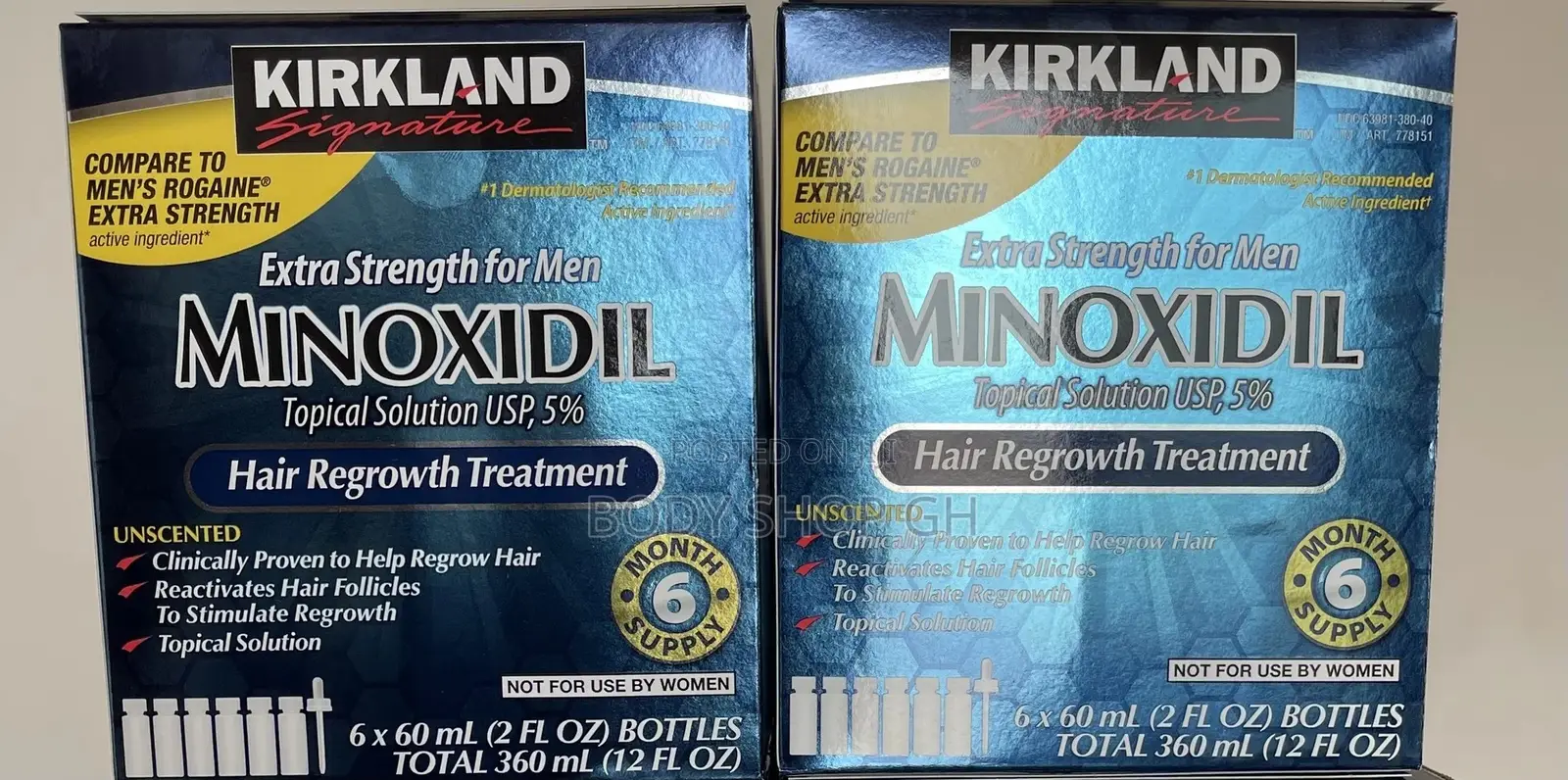 Original Kirkland Minoxidil Full Pack [Sealed , Made in Usa]