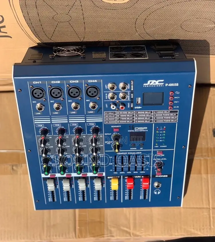 JAC 4-Channel Analog Powered Mixer With USB and Bluetooth