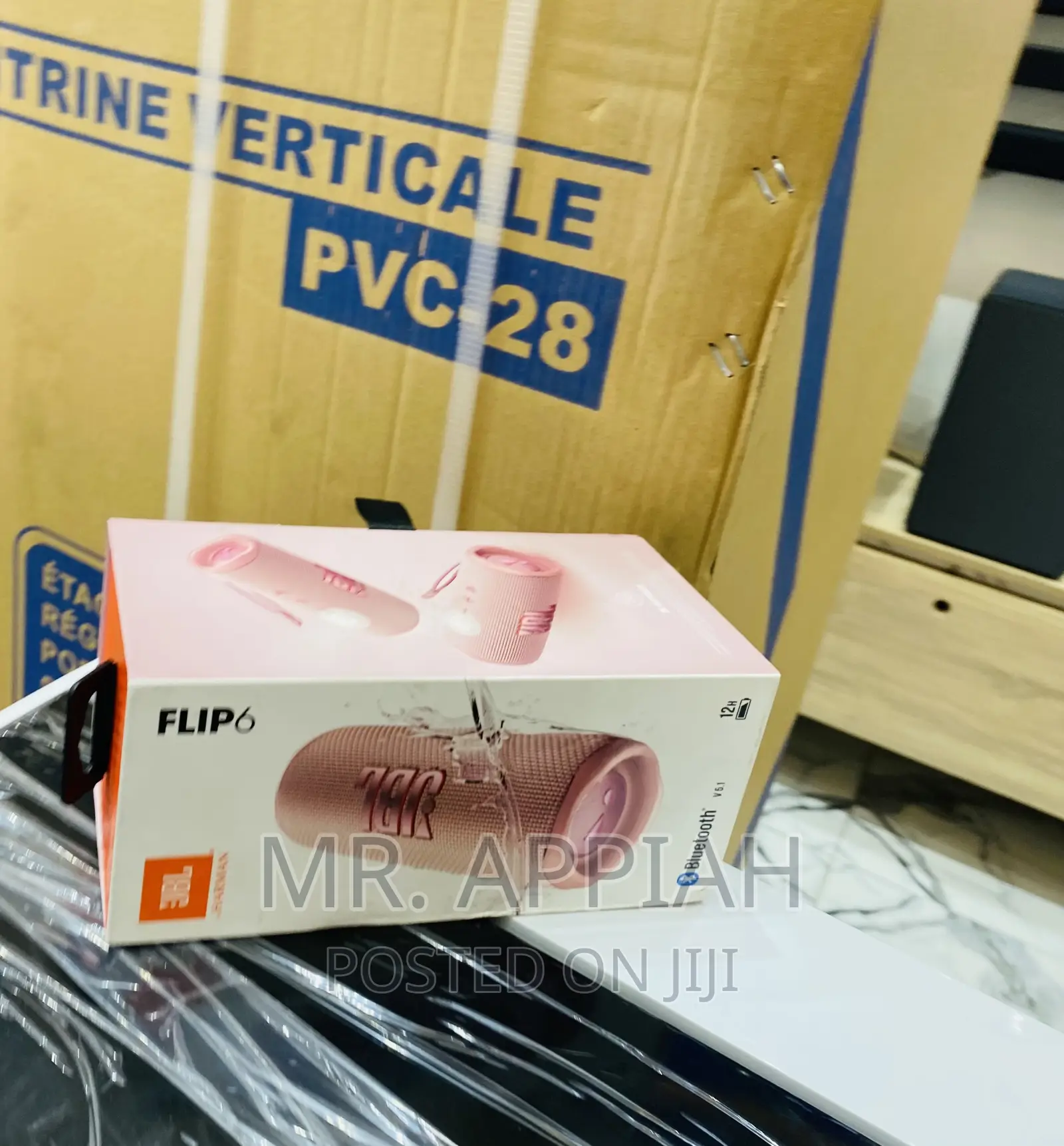 Shop Original JBL Flip 6 Rechargeable Speaker(Pink)