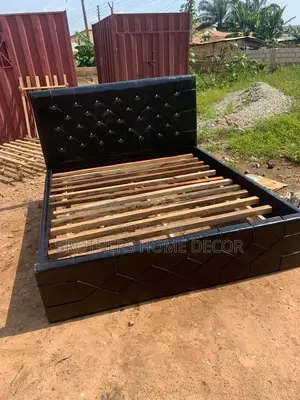 Black Foreign Double Bed