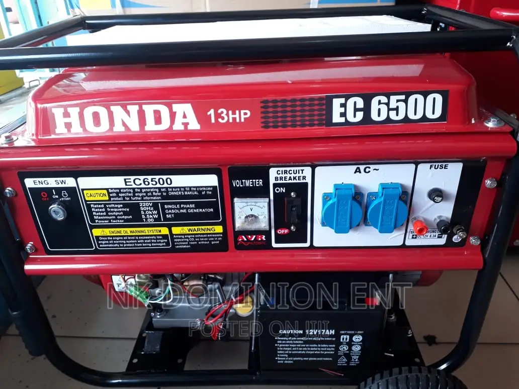 Honda Gasoline Generator 6500ec