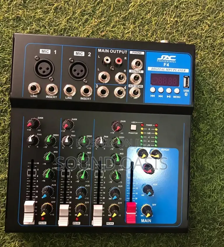 JAC 4-Channel USB Mixer With Bluetooth