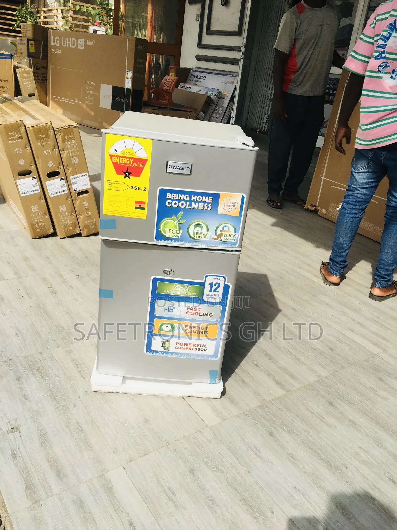 90L  Nasf2-120 Doubledoor Topfreezer Nasco Gray Fridge