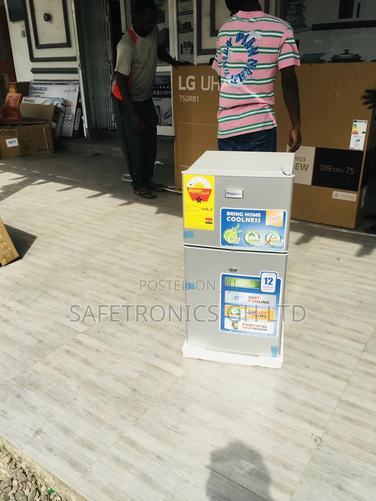 Get Doubledoor 90L Gray Topfreezer Nasf2-120 Nasco Fridge