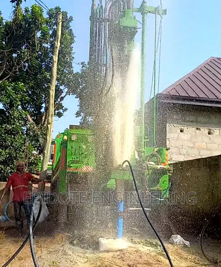 Industrial Water Borehole Drilling at Sokoban