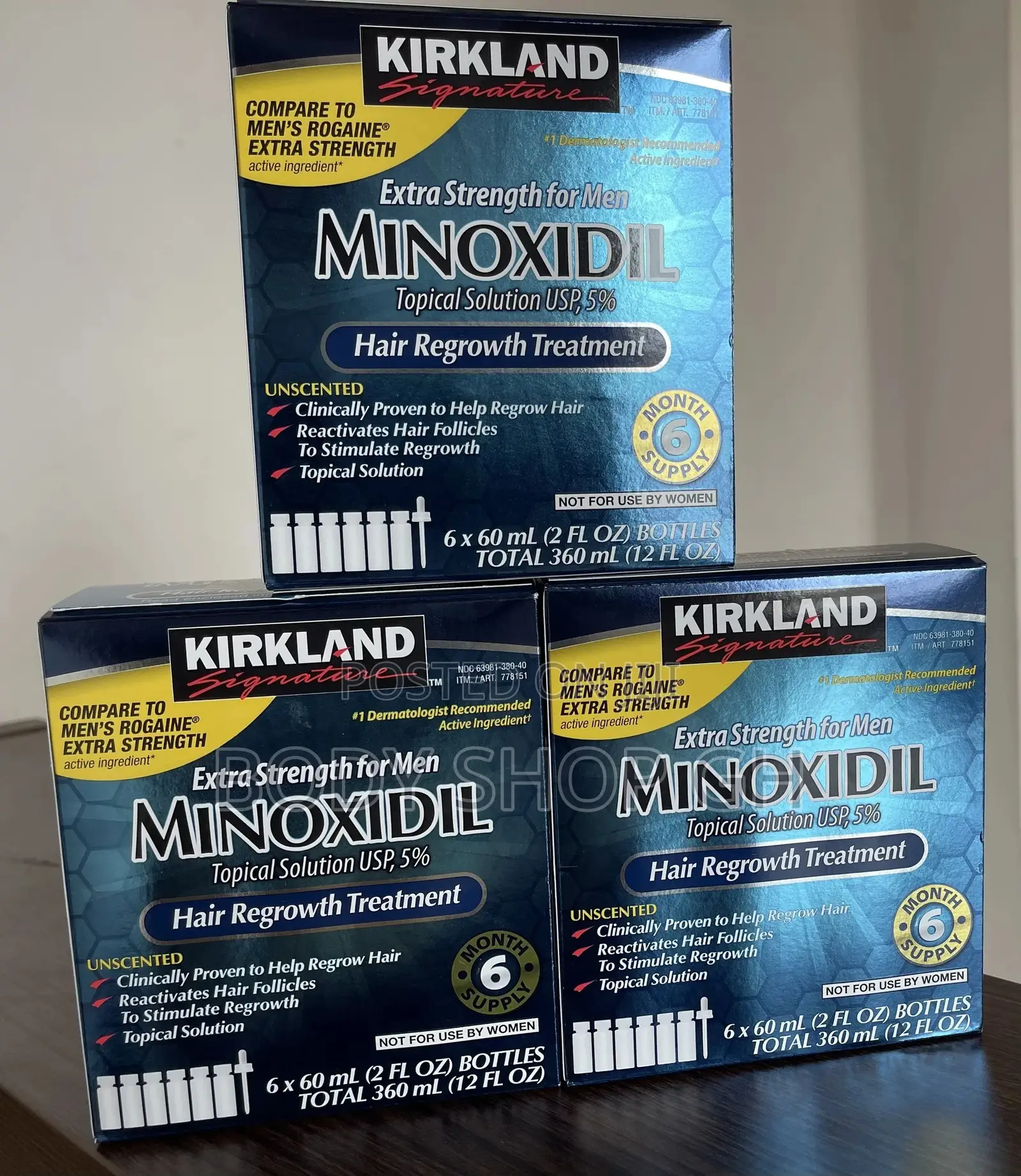 Made in USA Kirkland Minoxidil Full Pack - [ Original]