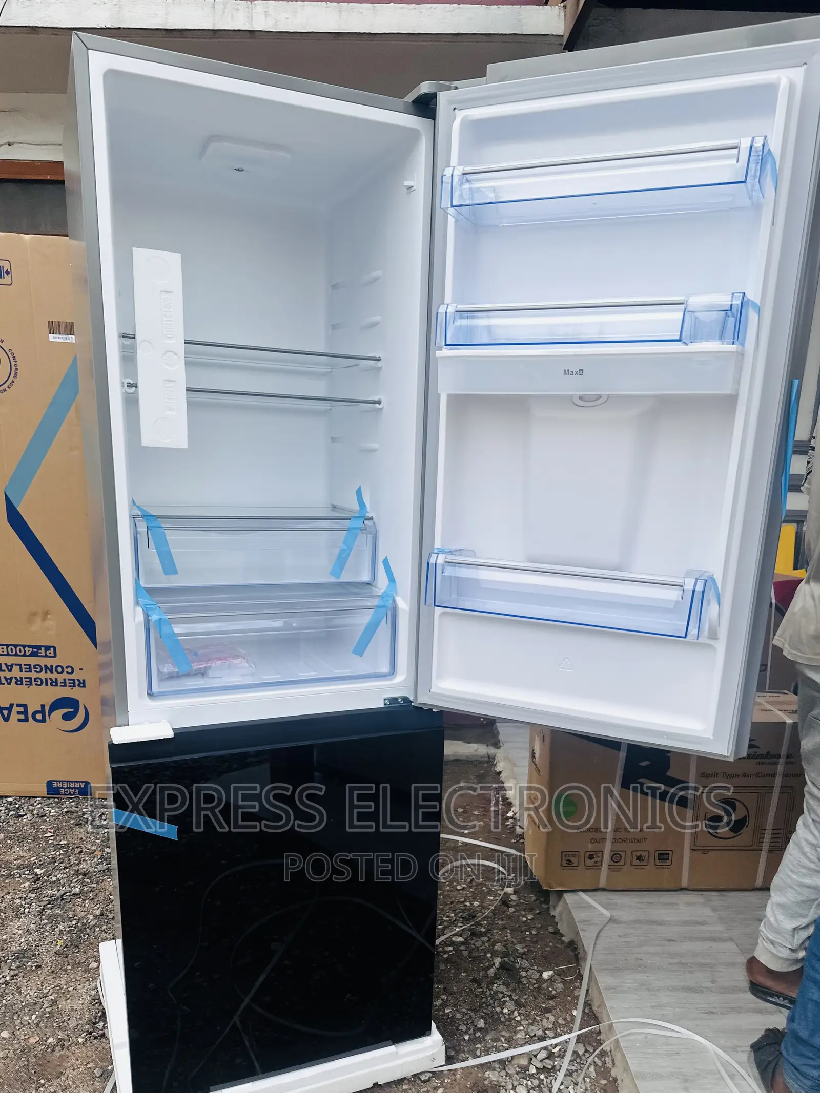 Better Deal on Pearl Double Door PF-400G Fridge Black