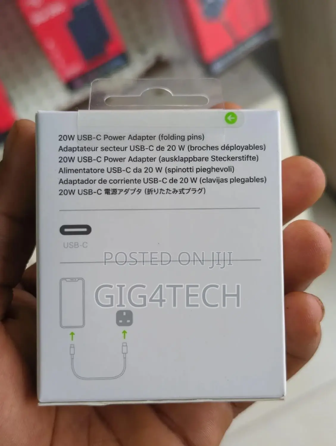 Apple Usb-C 20w Power Adapter (Folding Pins)