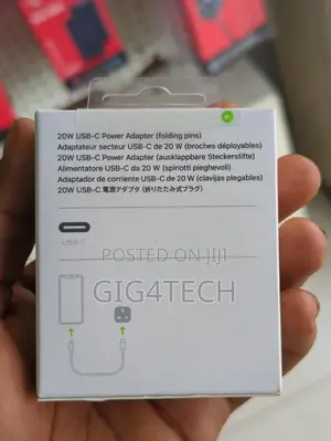 Apple Usb-C 20w Power Adapter (Folding Pins)
