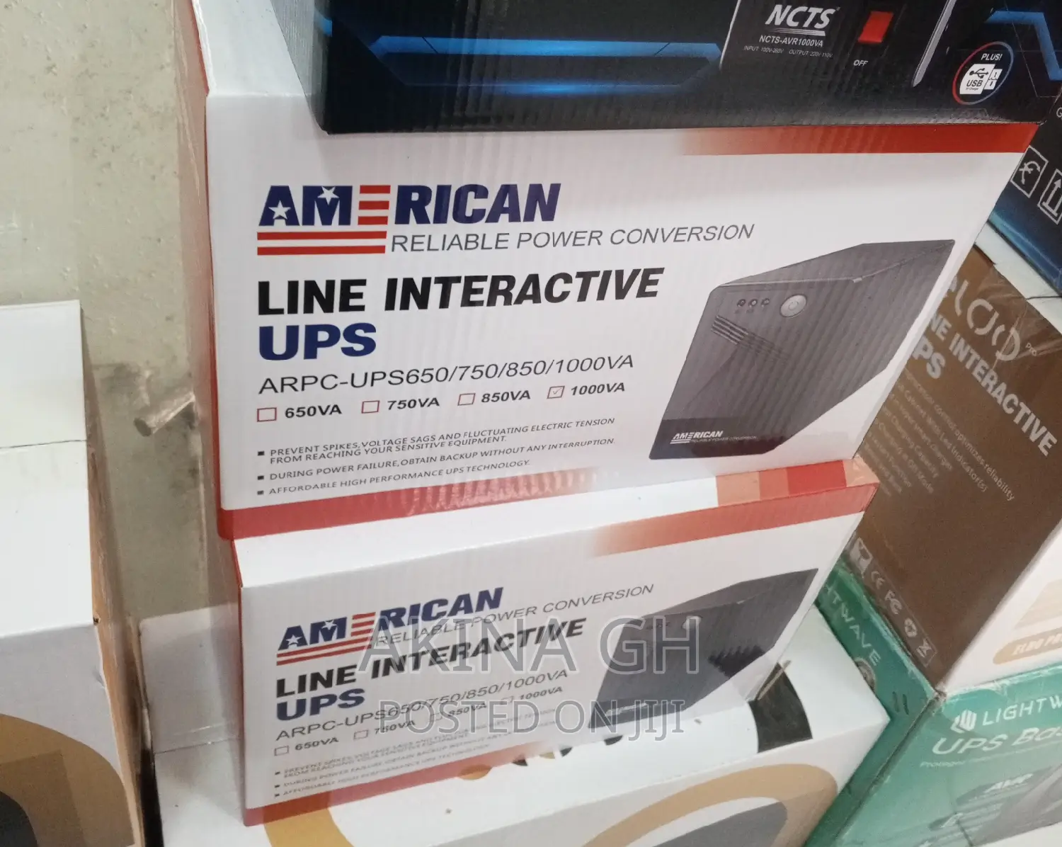 American 1000va Line Interactive Ups With Built in Avr