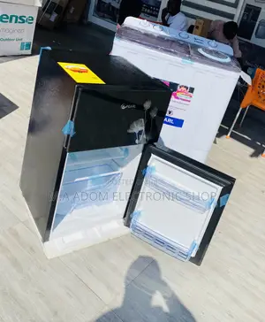 Quality Pearl PF-10T 2 Door Electric Fridge(Black) 