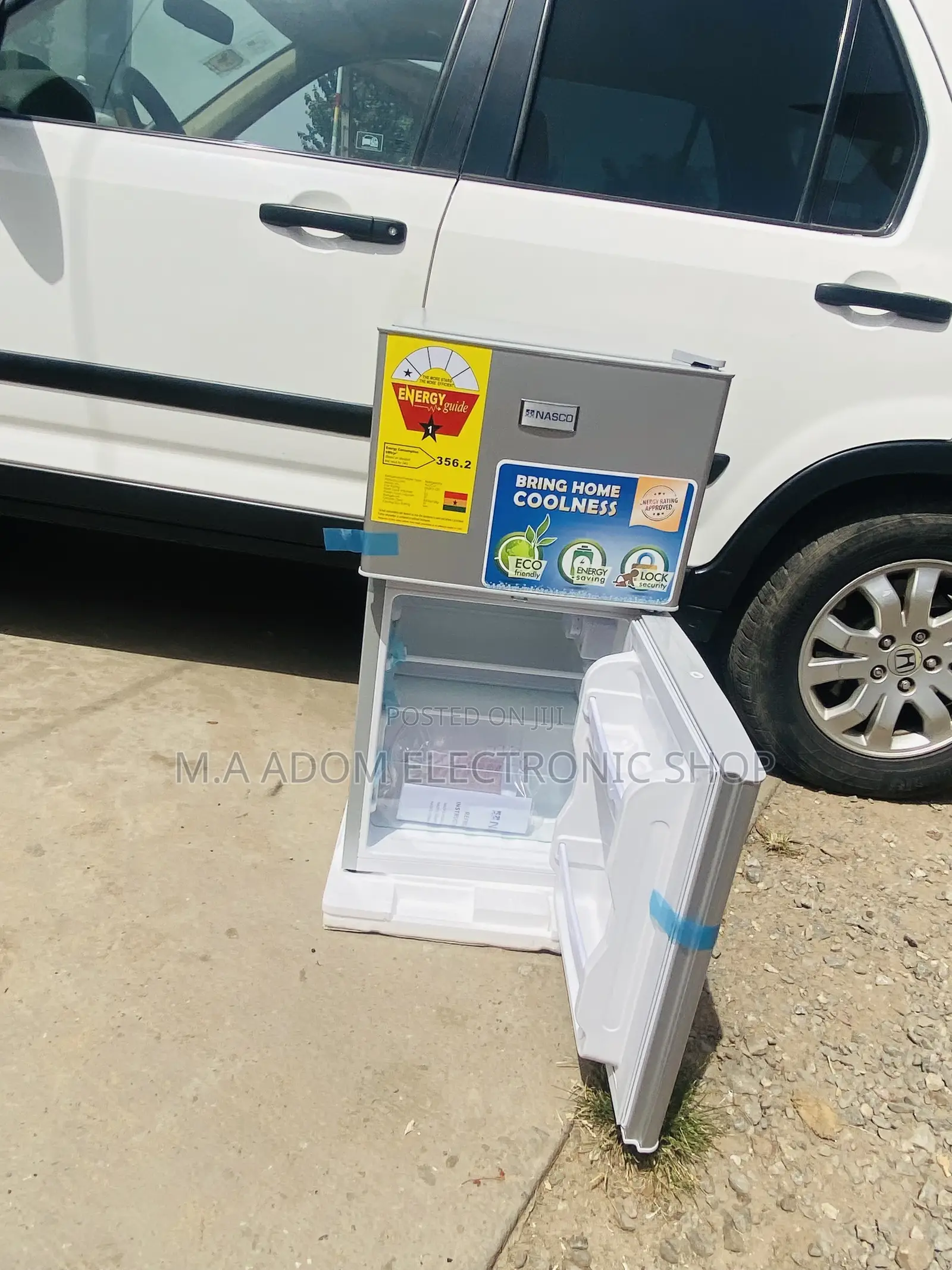 Fast Chilling Nasco Nasf2-120 2 Door Electric Fridge(Gray).