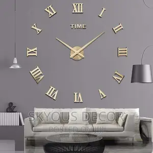 3D Acrylic Wall Clock