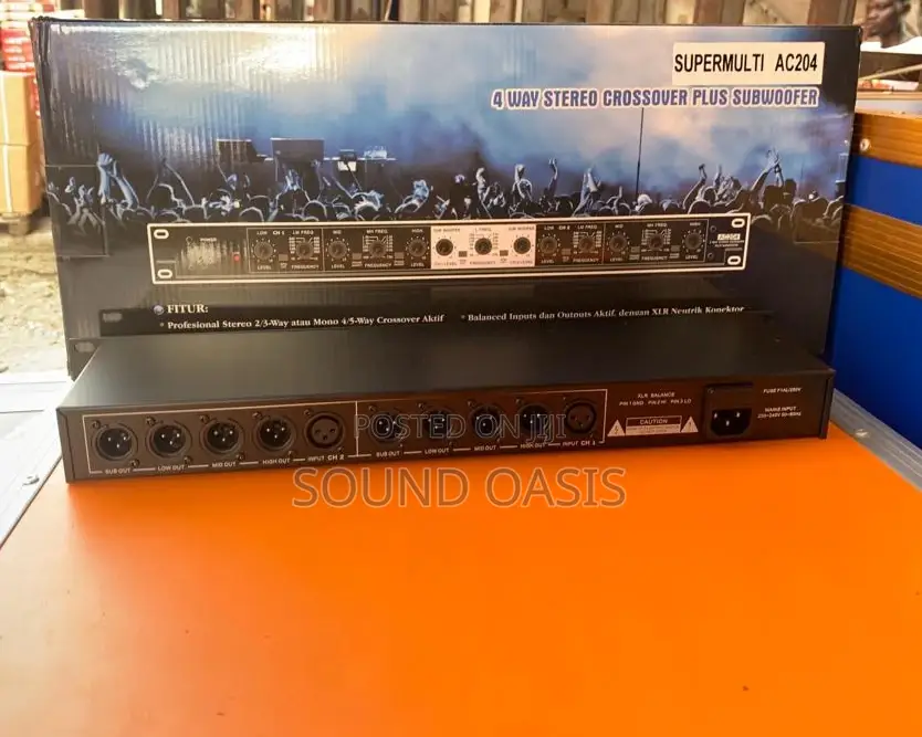 Supermulti AC204 4-Way Stereo Crossover Plus Subwoofer