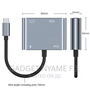 4 in 1 Adapter - Type C / HDMI / VGA / USB-A