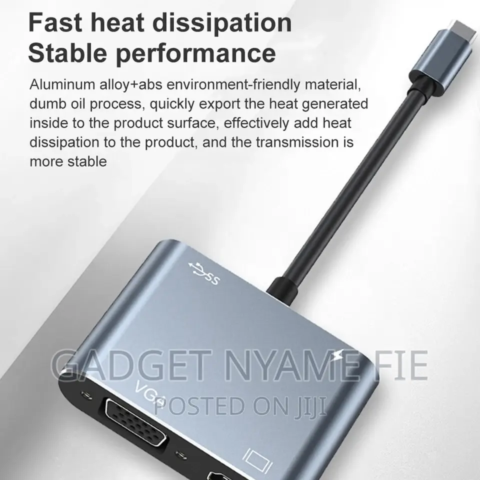 4 in 1 Adapter - Type C / HDMI / VGA / USB-A