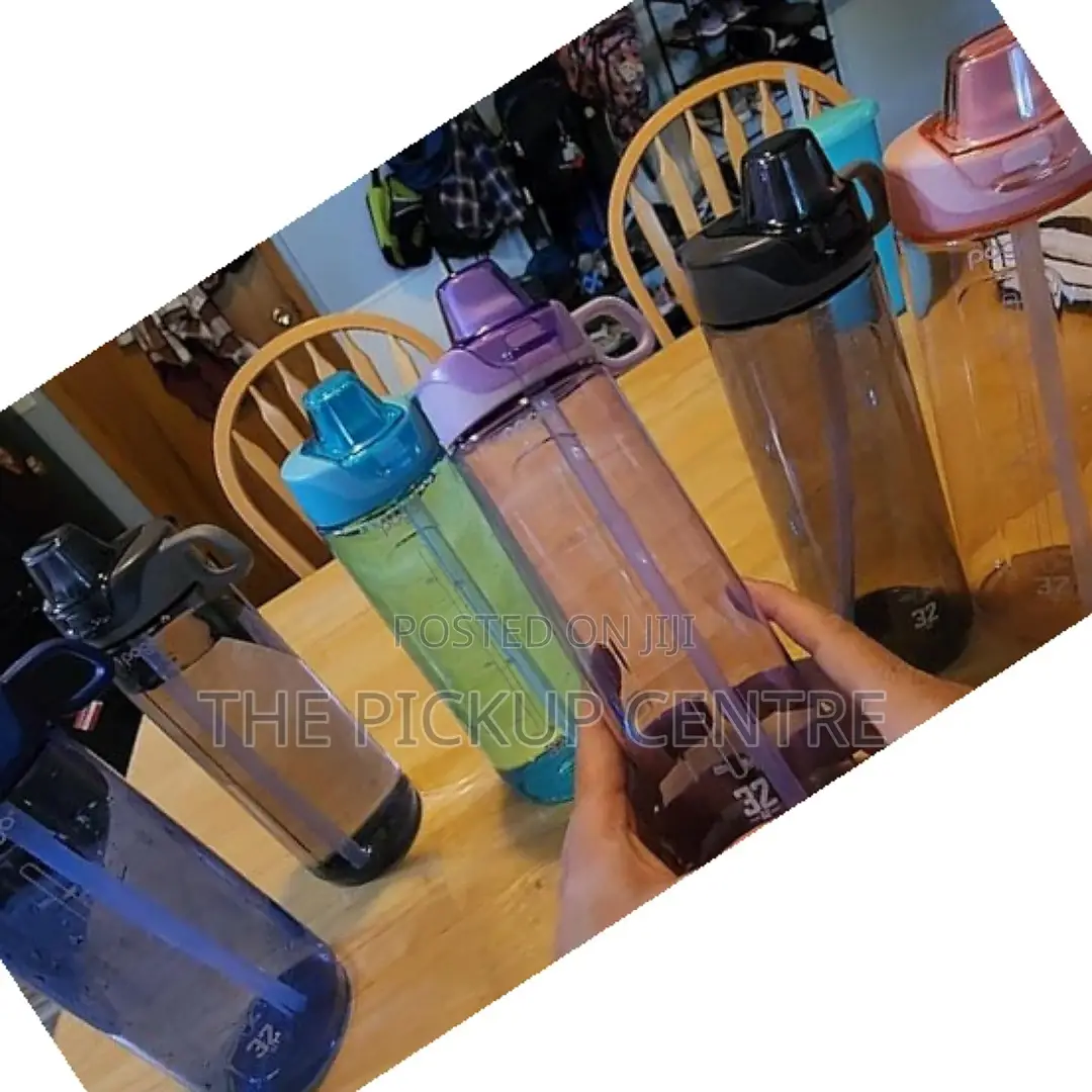 Pogo Bpa Free Water Bottles With Lid And Straw - 946ml ( 175ghs Each)