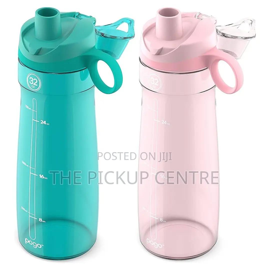 Pogo Bpa Free Water Bottles With Lid And Straw - 946ml ( 175ghs Each)