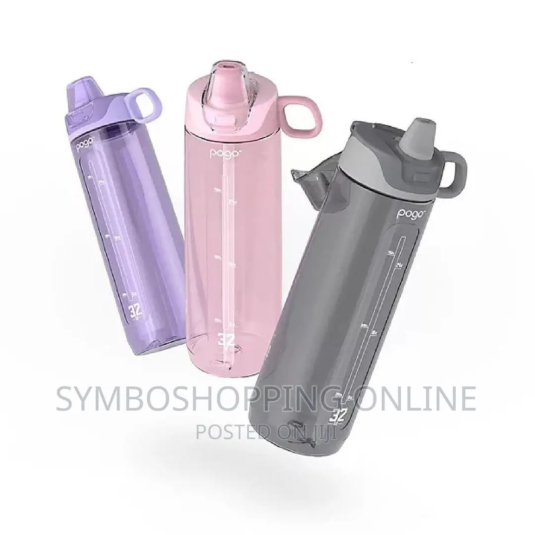 Pogo Bpa Free Water Bottles With Lid And Straw - 946ml ( 175ghs Each)
