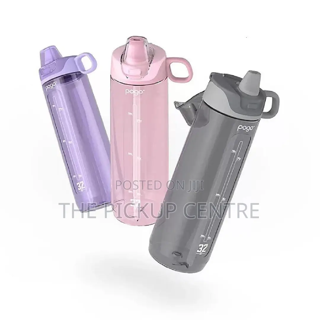 Pogo Bpa Free Water Bottles With Lid And Straw - 946ml ( 175ghs Each)