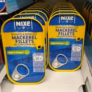 Nixe Mackerel Fillets in Sunflower Oil 125gskinless Boneless