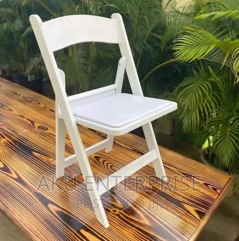 Wedding Party Rental Rasin Style Foldable White Chairs