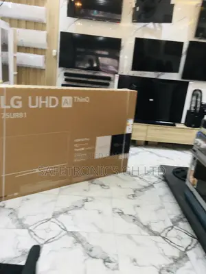 Black 75 Inches UR81 LG Electric Smart LED Glossy Tv