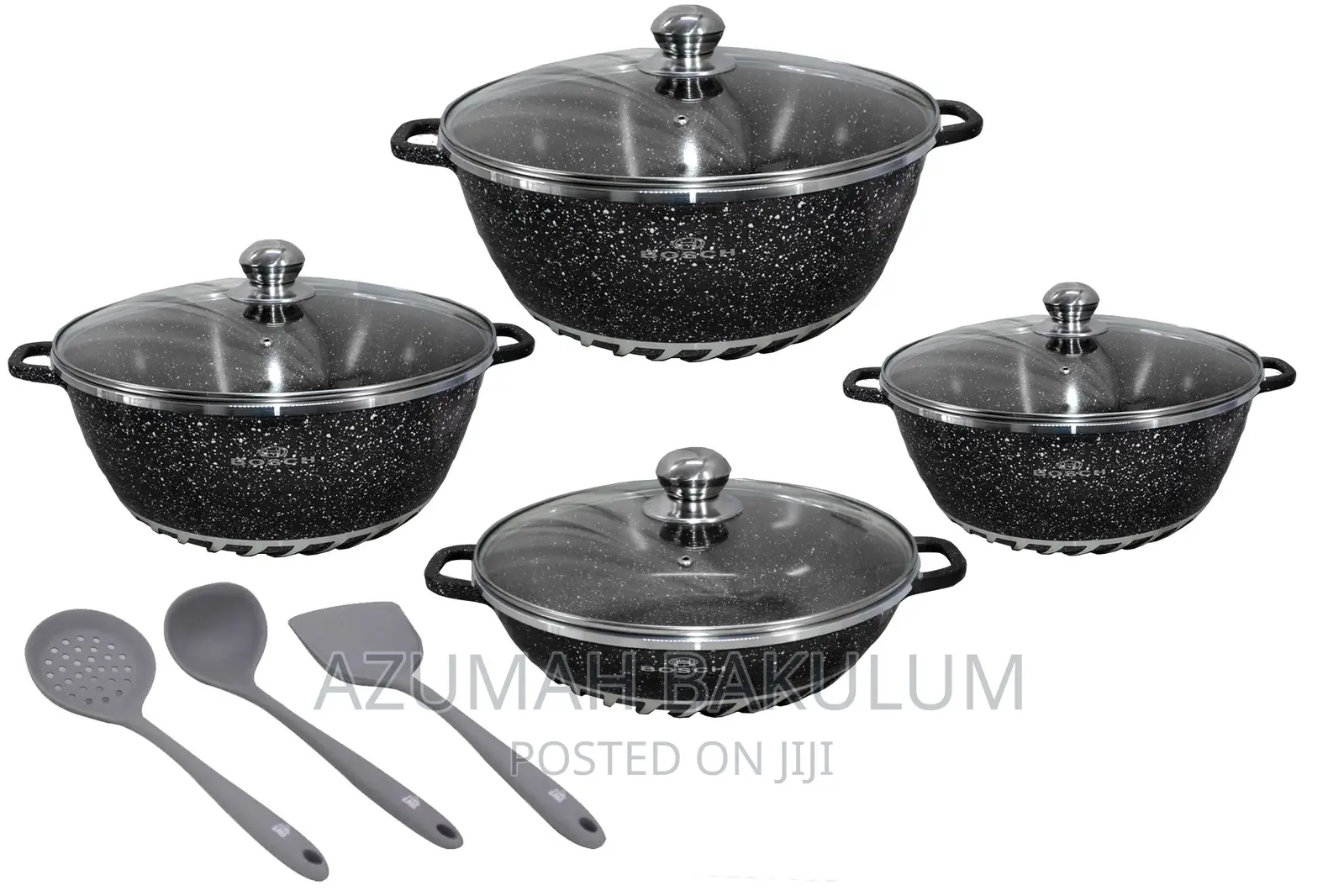Original Unique Marble Granite Nonstick Cookware 5pics Set