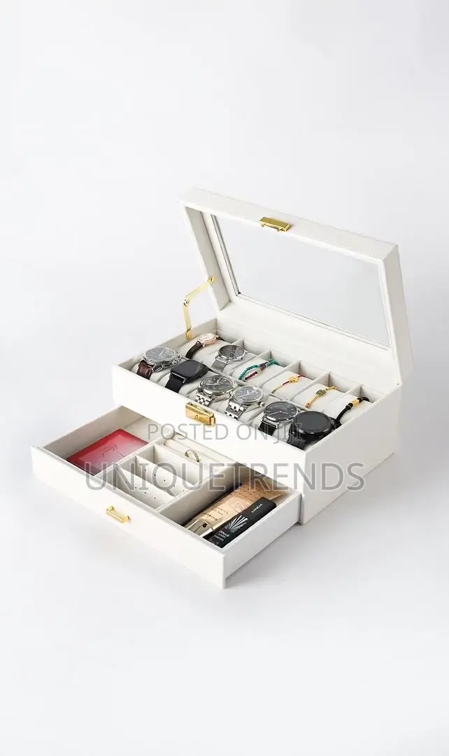 12 Slot Watch Box With Drawer