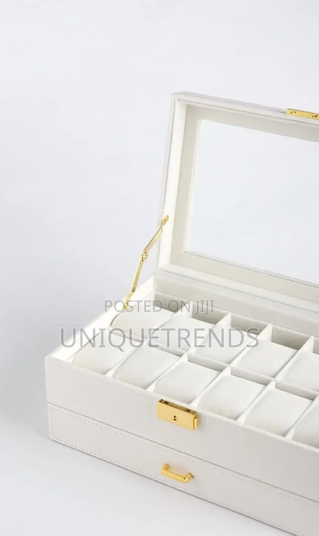 12 Slot Watch Box With Drawer