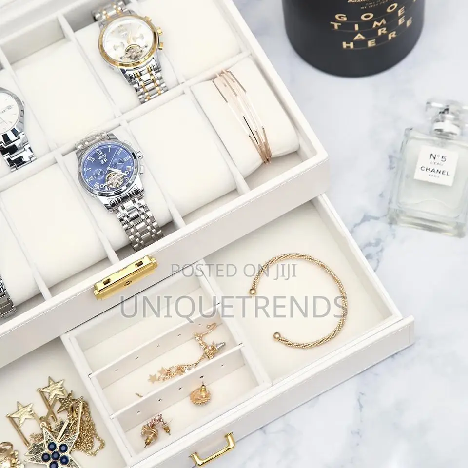12 Slot Watch Box With Drawer