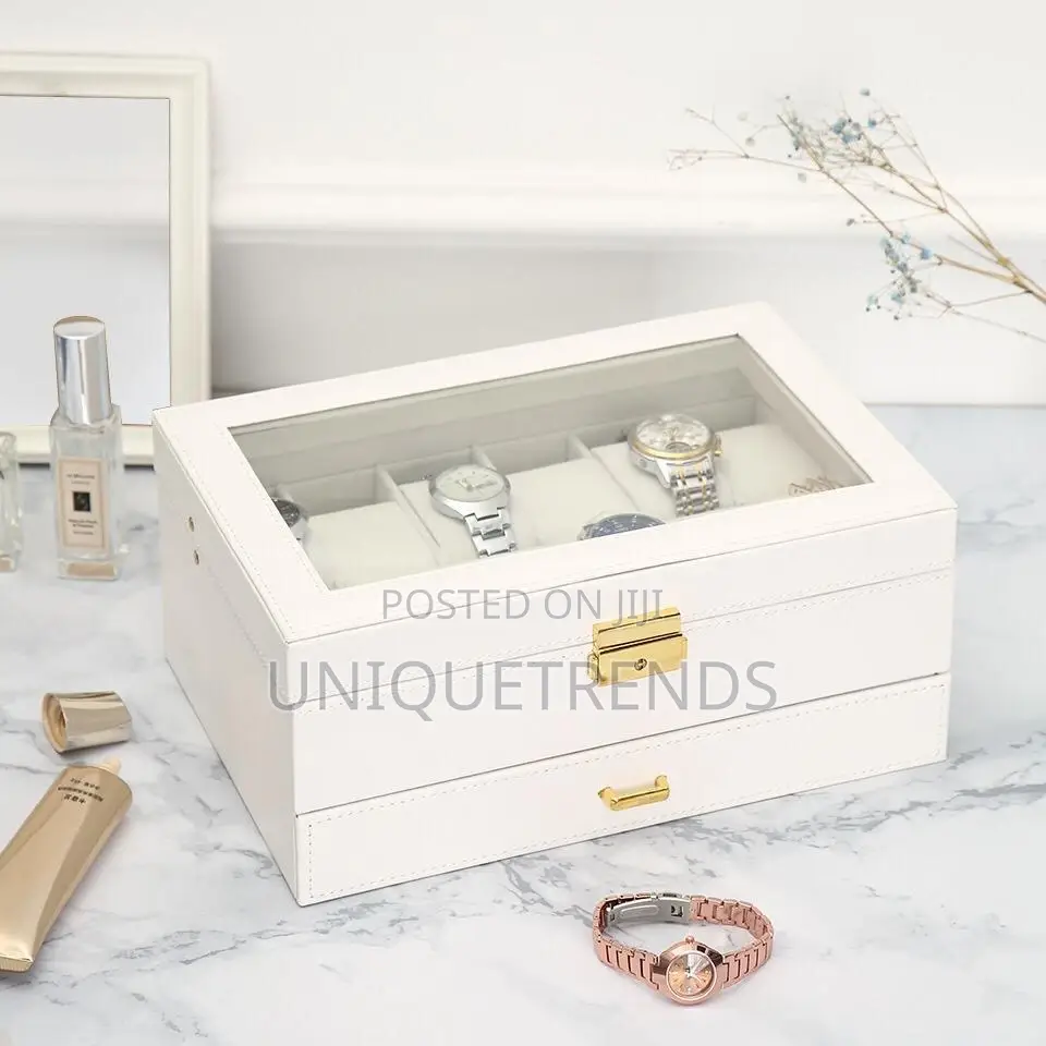12 Slot Watch Box With Drawer