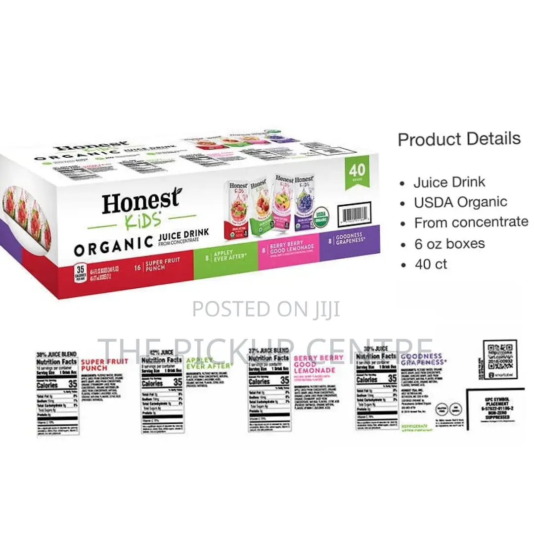 Honest Kids Organic Fruit Juice Variety Pack (6 Oz., 40 Pk.)