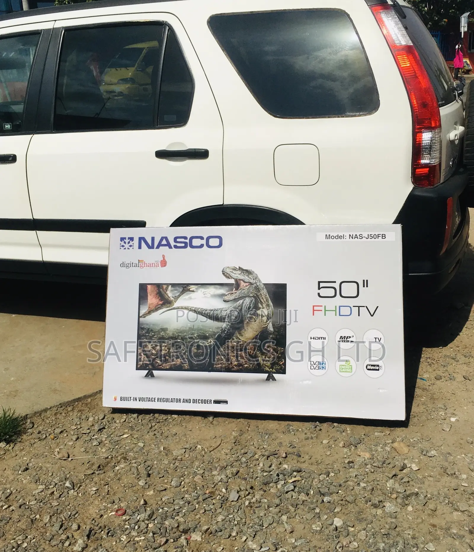 Black 50 Inches Glossy Satellite Digital Nasco LED Tv