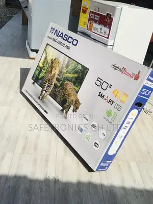 50 Inches Smart Glossy LED Nasco Black Electric Tv
