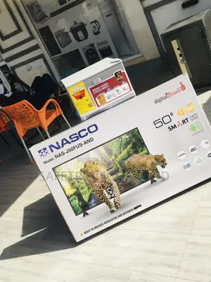 Digital Smart Nasco 50 Inches Glossy Black Electric LED Tv