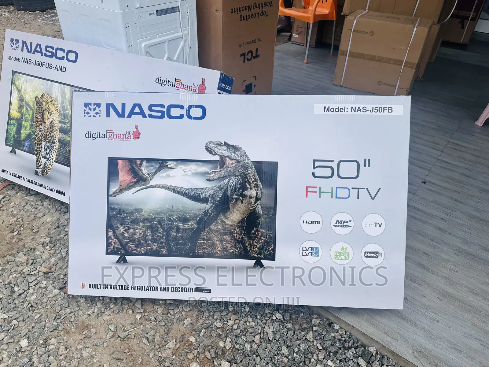Enjoy Brilliant FHD Satellite Nasco 50”Tv.
