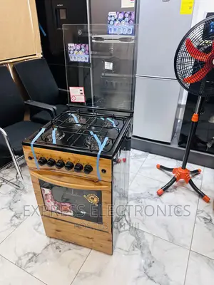 Very Sleek Wooden Like Gas Stove 4burner Oven Auto Ignition