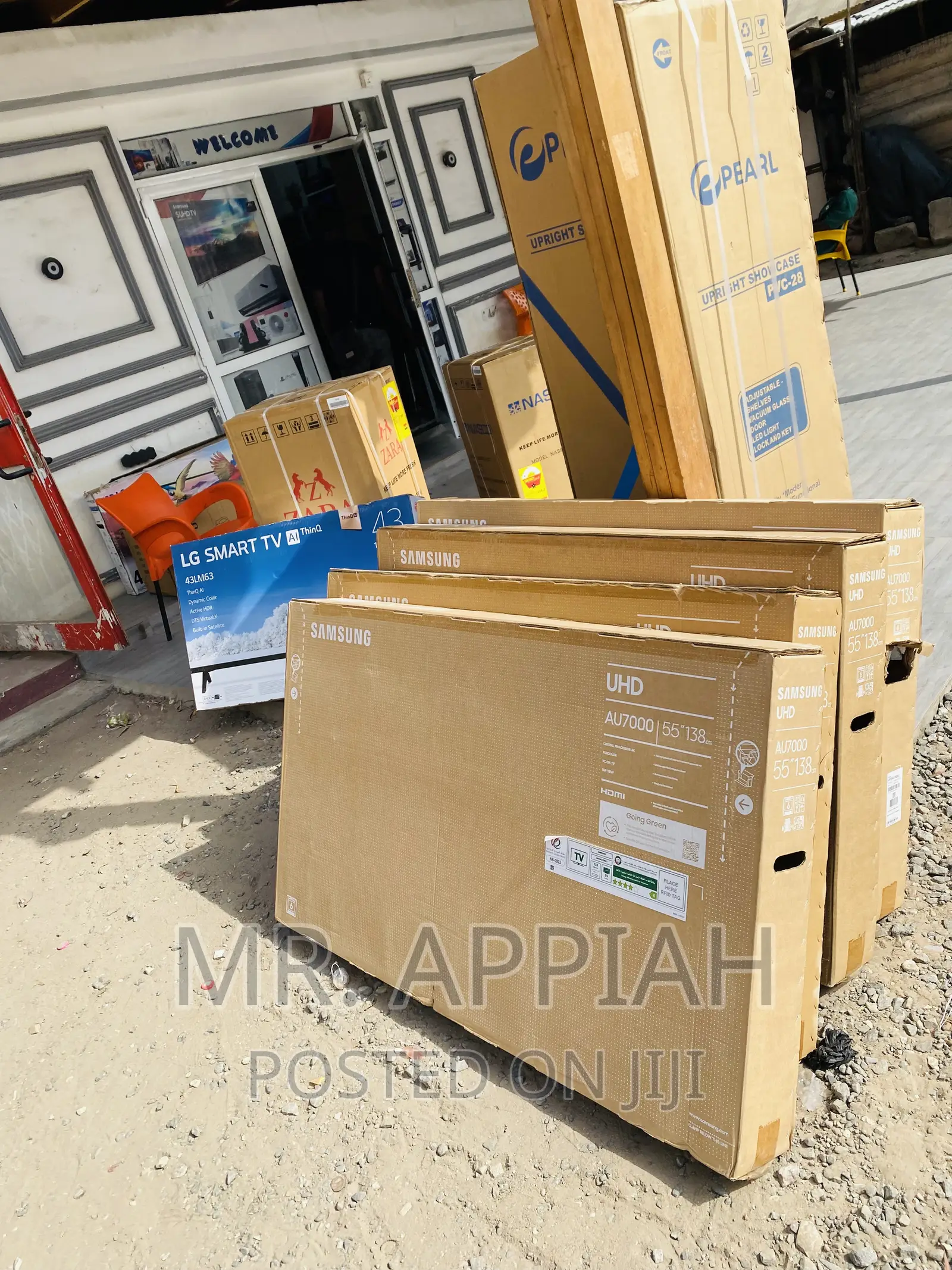 Sealed in Box Samsung 55au7100 55” Uhd Smart Tv(Black).