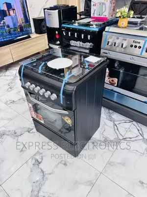 Black Finish Ferre 60/60 Gas Cooker Oven Grill 4burner