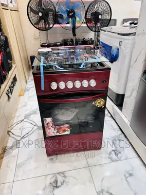Mesmeric New Red Volcano Gas Cooker Oven 4burner 50/50