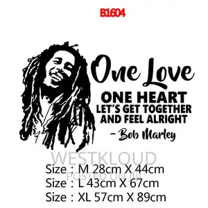 Bob Marley Wall Sticker Jamaican Rasta Decal Decoration