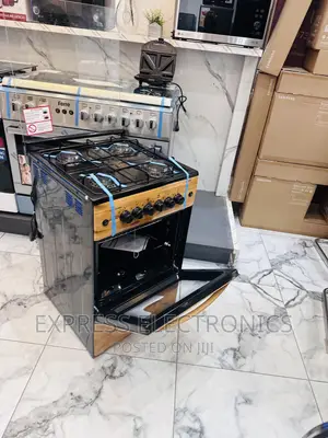 Auto—Ignition Switch Gas Cooker Oven 4burner 50/50 Wooden