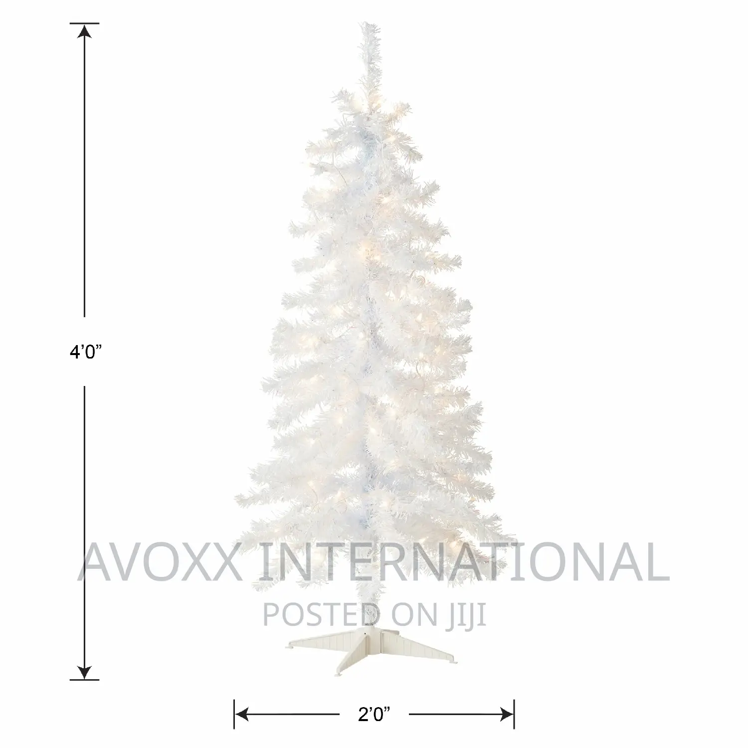 Northlight 4 Ft Pre-Lit Slim White Pine Artificial