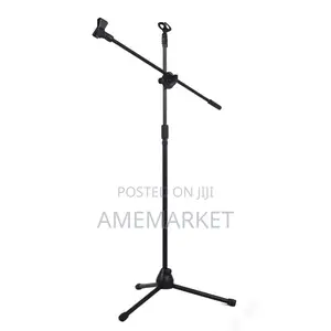 Professional Stage Microphone Metal Tripod Stand Mic Holder