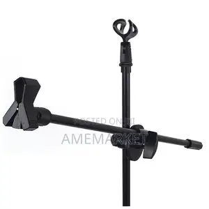 Professional Stage Microphone Metal Tripod Stand Mic Holder