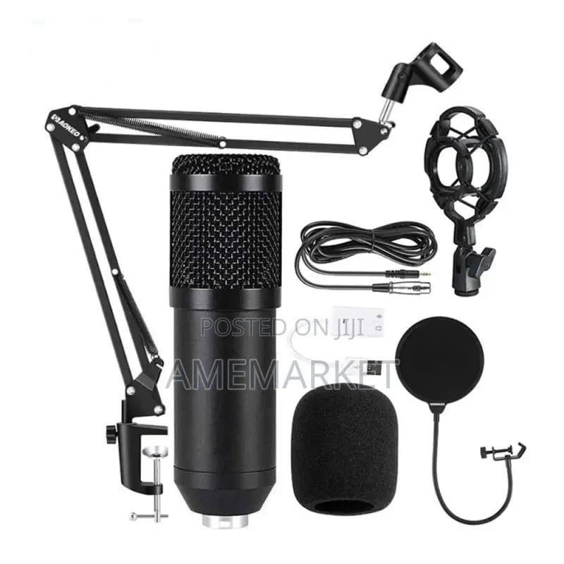 BM800 Studio Condenser Microphone for Recording - Full Set