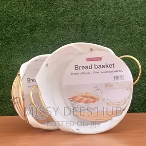 Gold Metallic Bread Basket