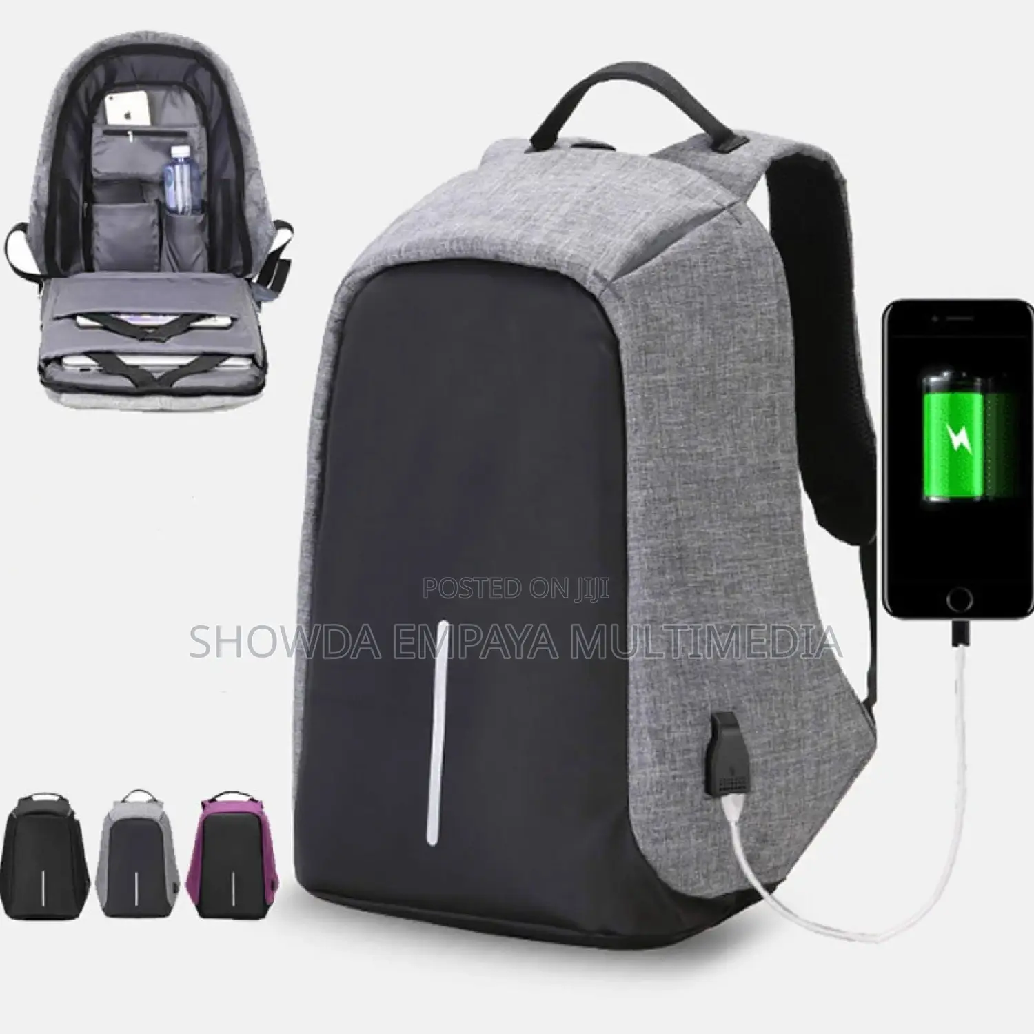 Anti Theft Backpack With Usb